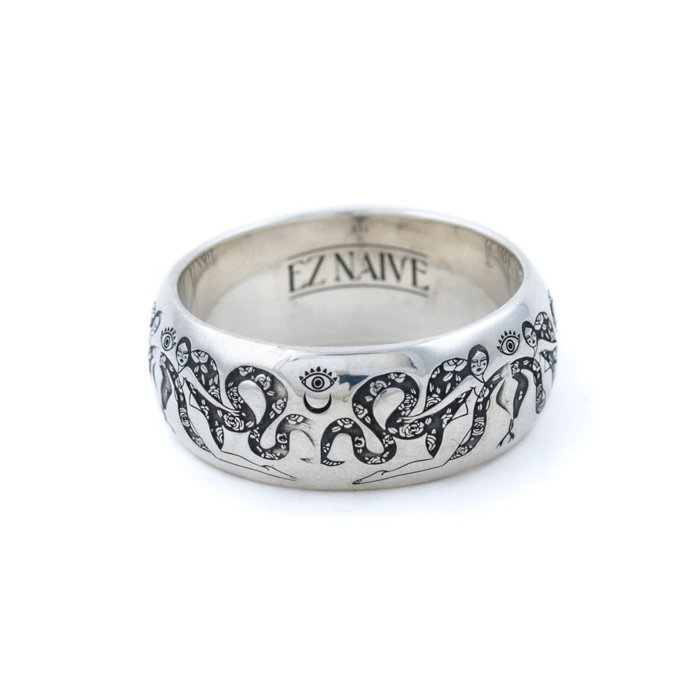 
                      
                        Silver Intertwined Snake Band - Kingdom Jewelry
                      
                    