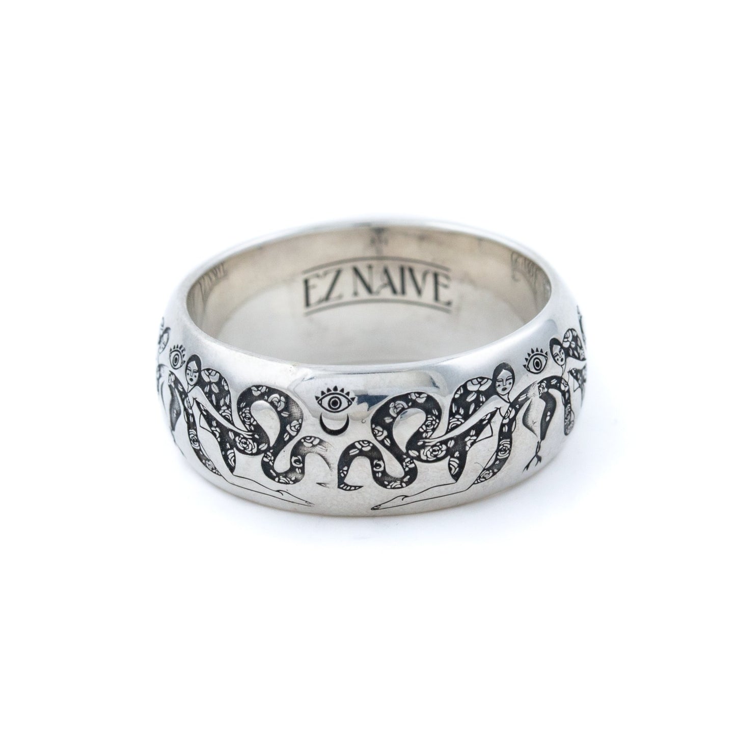 Silver Intertwined Snake Band - Kingdom Jewelry