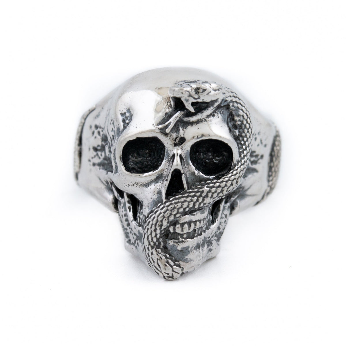 Silver "Jake" Skull Ring - Kingdom Jewelry