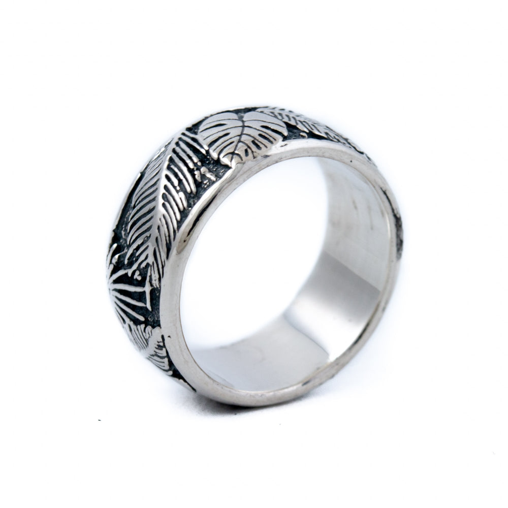 Silver Jungle Band Ring - Kingdom Jewelry