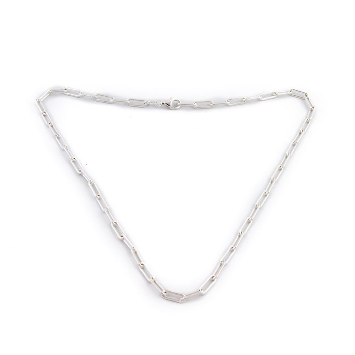 Silver Layering Paperclip Necklace - Kingdom Jewelry