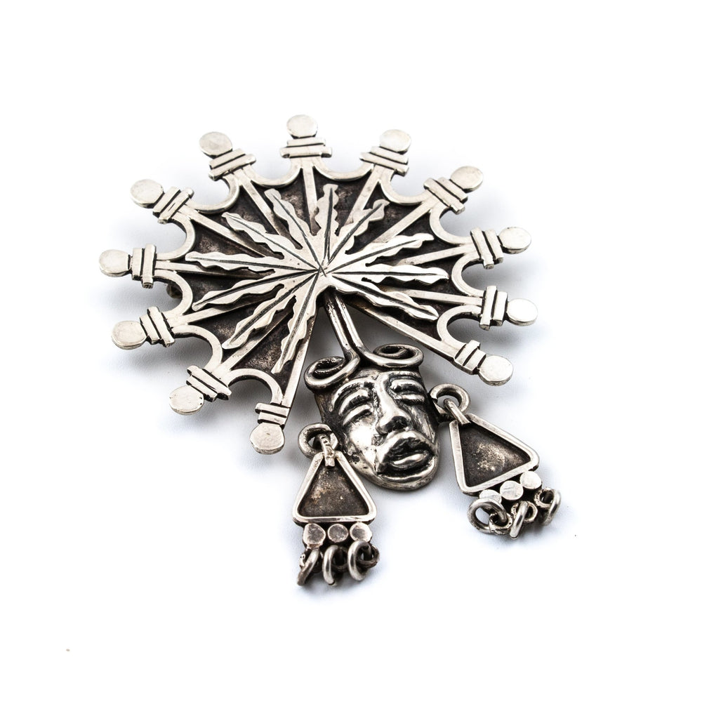 
                      
                        Silver Mayan Chief Brooch - Kingdom Jewelry
                      
                    