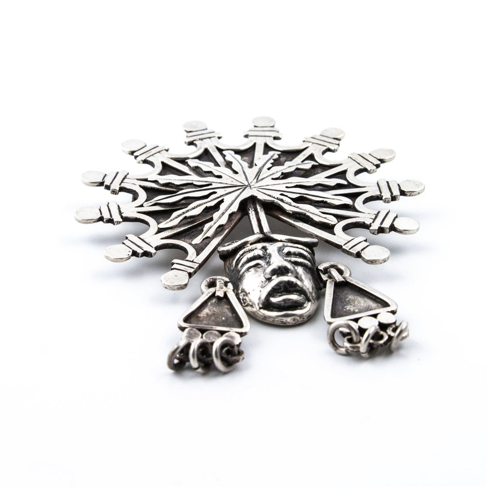 
                      
                        Silver Mayan Chief Brooch - Kingdom Jewelry
                      
                    