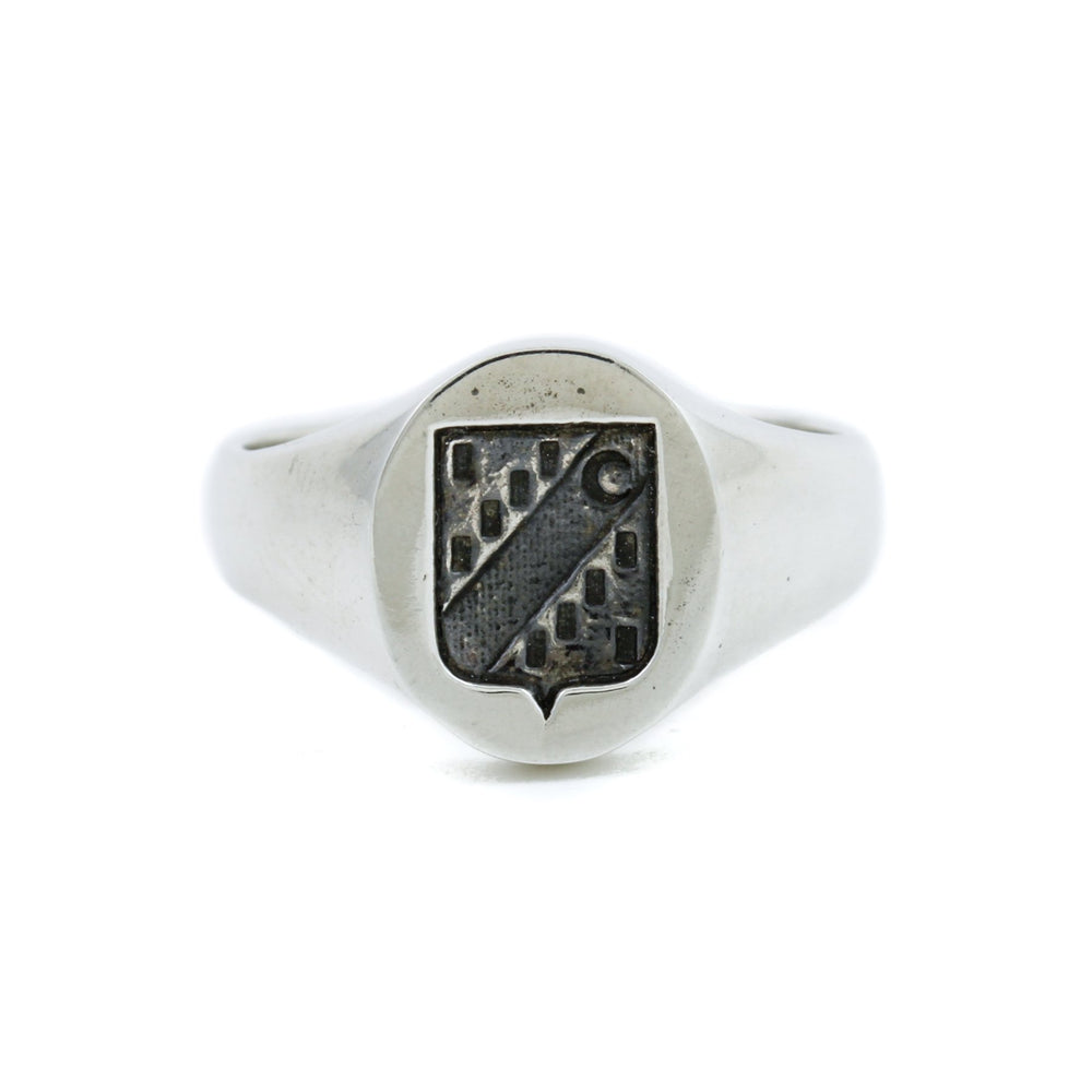 
                      
                        Silver "Moon" Wax Seal Crest Signet Ring - Kingdom Jewelry
                      
                    