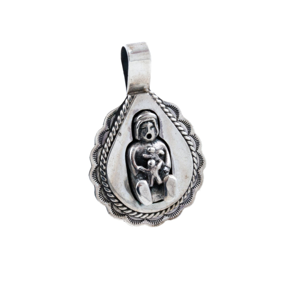 
                      
                        Silver Mother & Children Navajo Pendant - Kingdom Jewelry
                      
                    