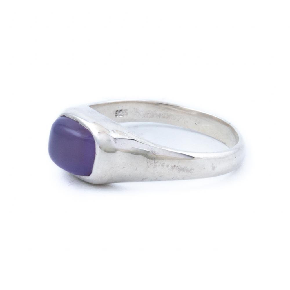 Silver Purple Chalcedony Ring - Kingdom Jewelry