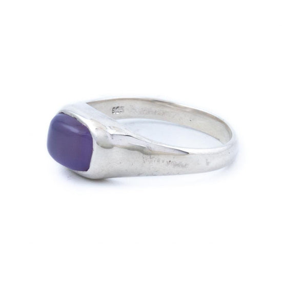Silver Purple Chalcedony Ring - Kingdom Jewelry