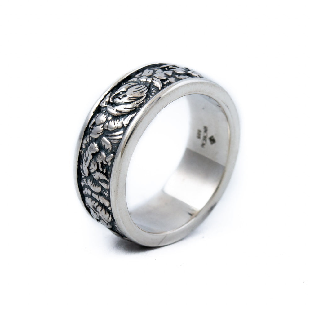 
                      
                        Silver Rose Band Ring - Kingdom Jewelry
                      
                    