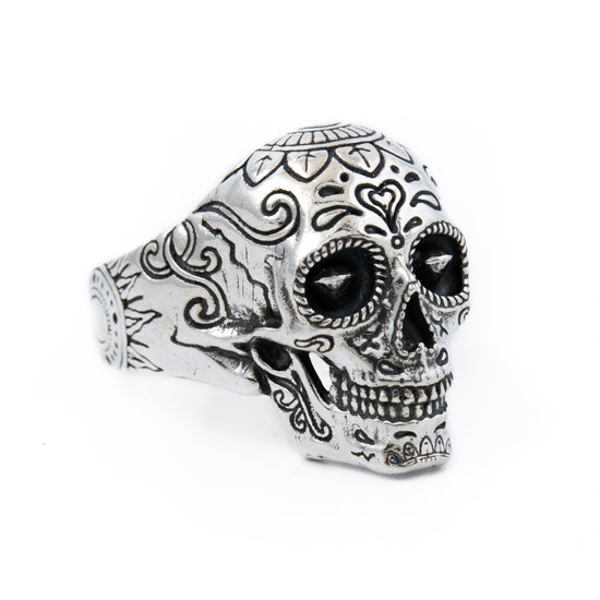 Silver "Sugarman" Skull Ring - Kingdom Jewelry