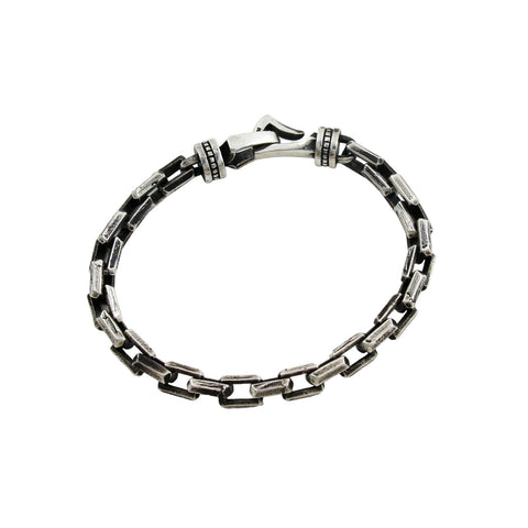 Silver Textured Link Bracelet - Kingdom Jewelry