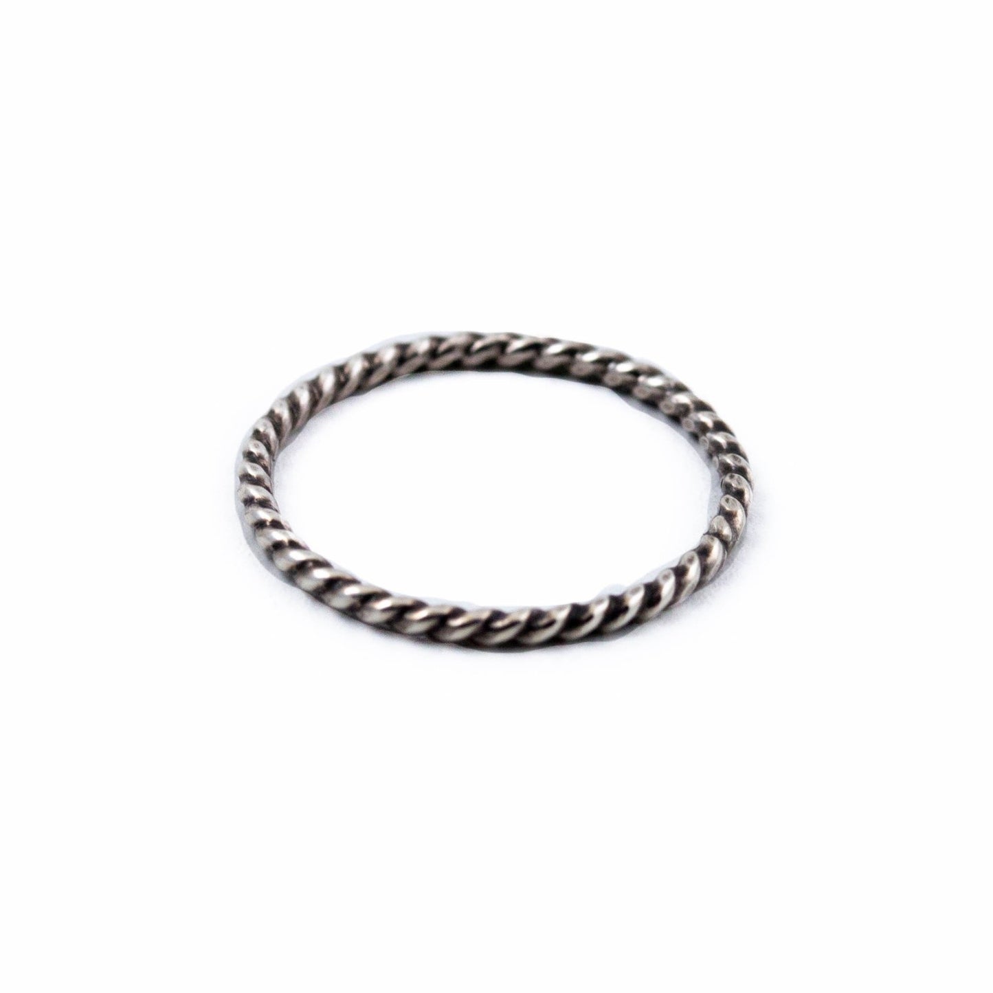 Silver Twist Stacking Ring - Kingdom Jewelry