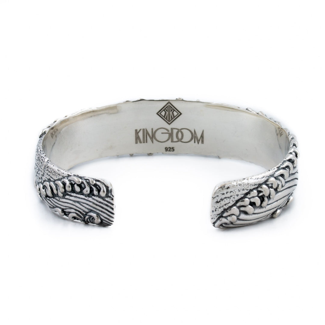 Silver Wave Channel Cuff - Kingdom Jewelry