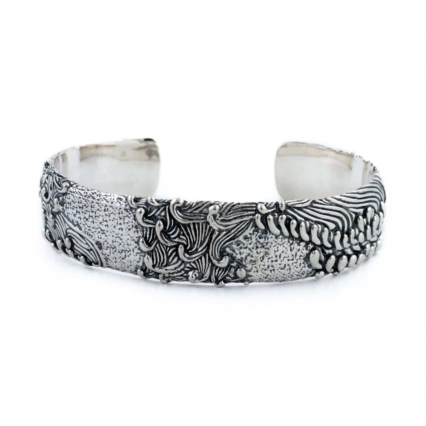 Silver Wave Channel Cuff - Kingdom Jewelry