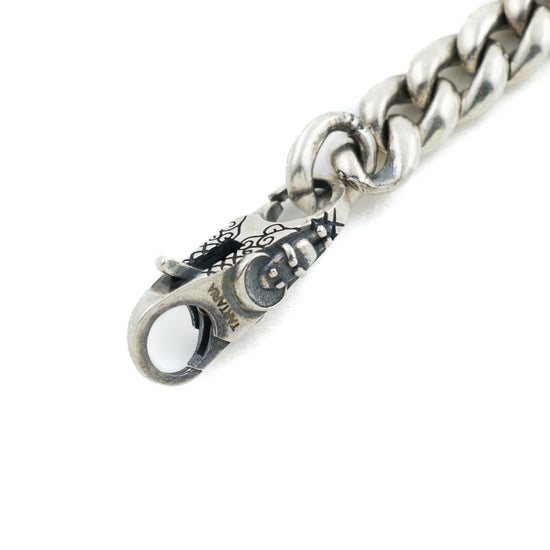 Silver x Brass Spinner Curb Link Bracelet - Kingdom Jewelry