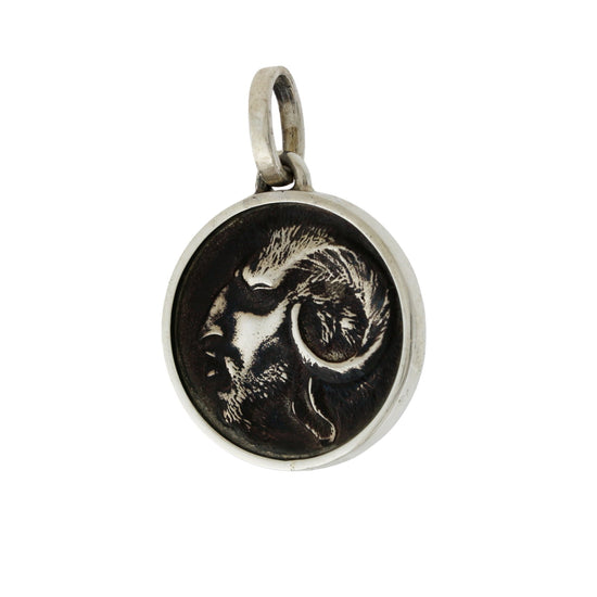 Silver x "Stoic Satyr" Coin Pendant - Kingdom Jewelry