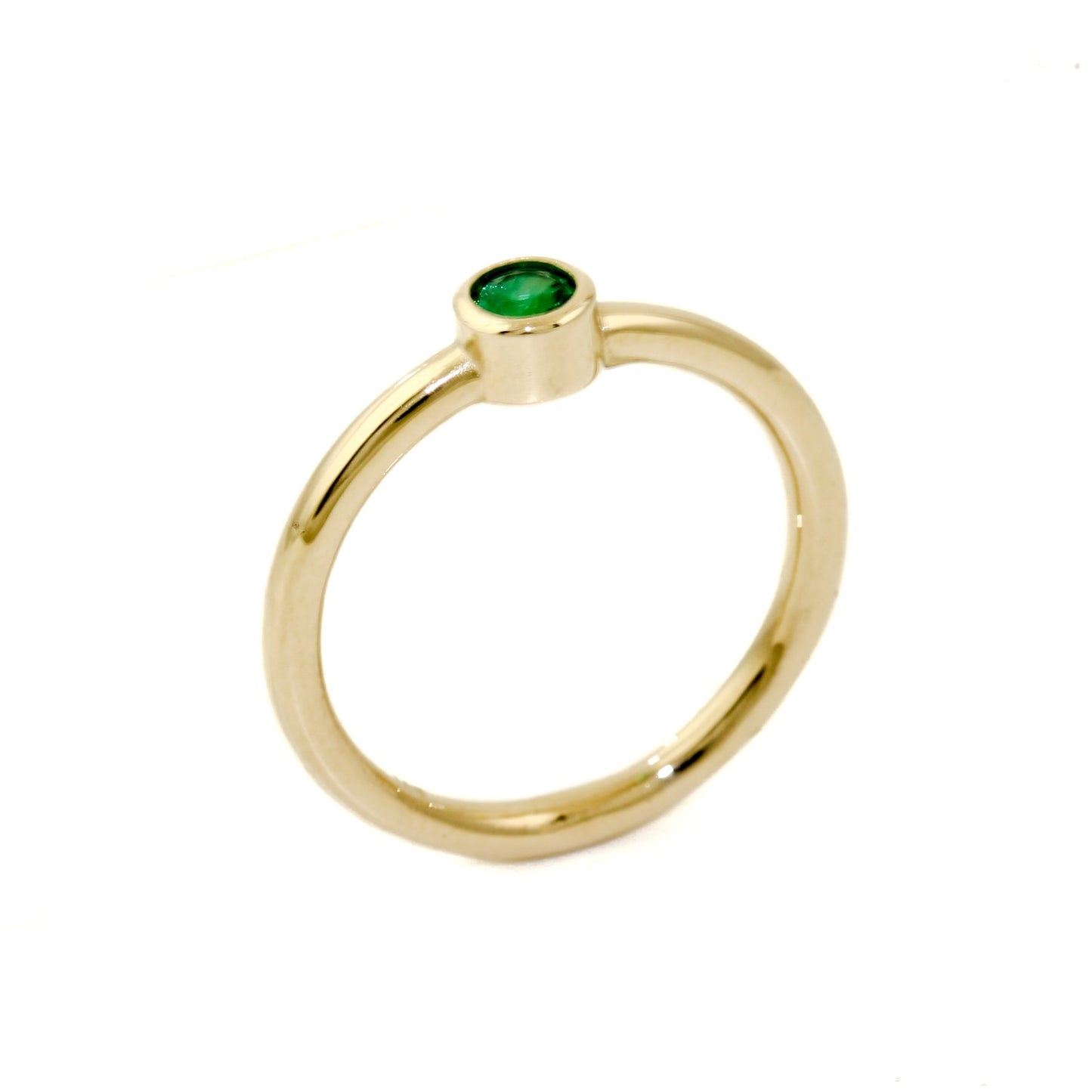 Simple 14K Emerald Ring - Kingdom Jewelry