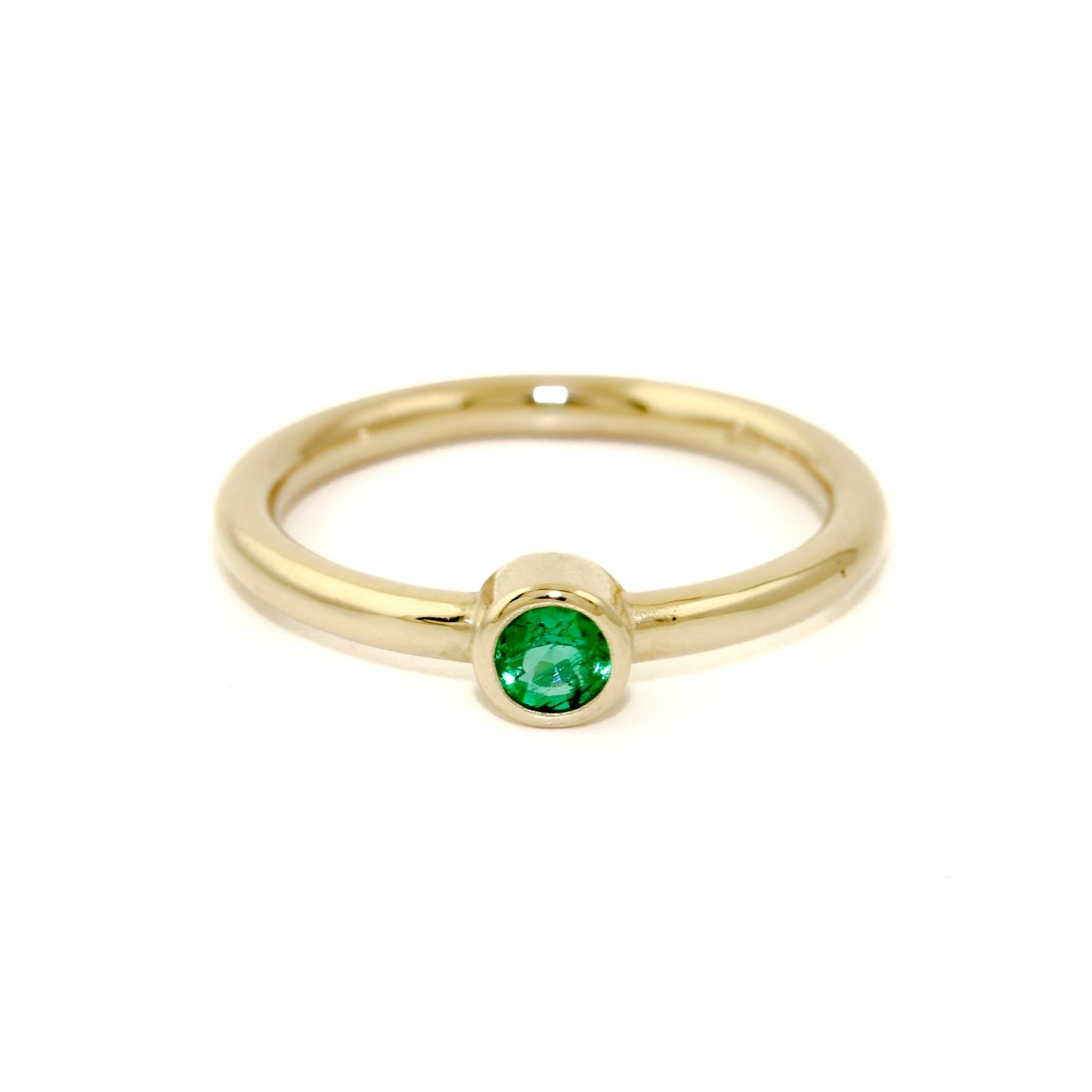 Simple 14K Emerald Ring - Kingdom Jewelry