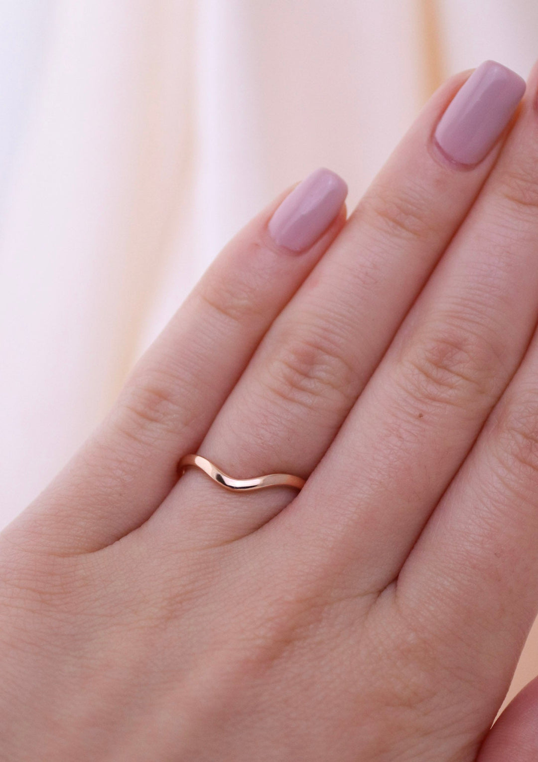 Simple 14K Rose Gold Tiara Band - Kingdom Jewelry