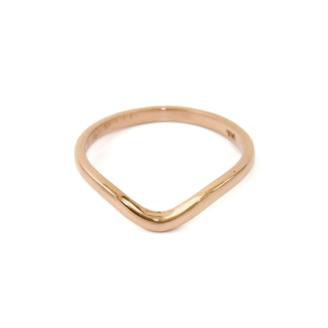 Simple 14K Rose Gold Tiara Band - Kingdom Jewelry