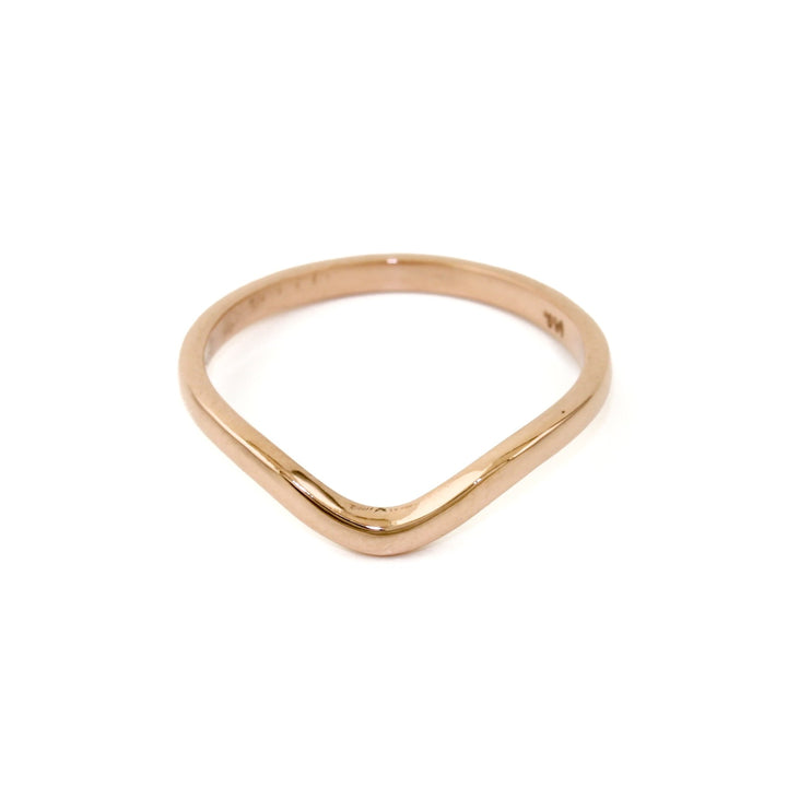 Simple 14K Rose Gold Tiara Band - Kingdom Jewelry