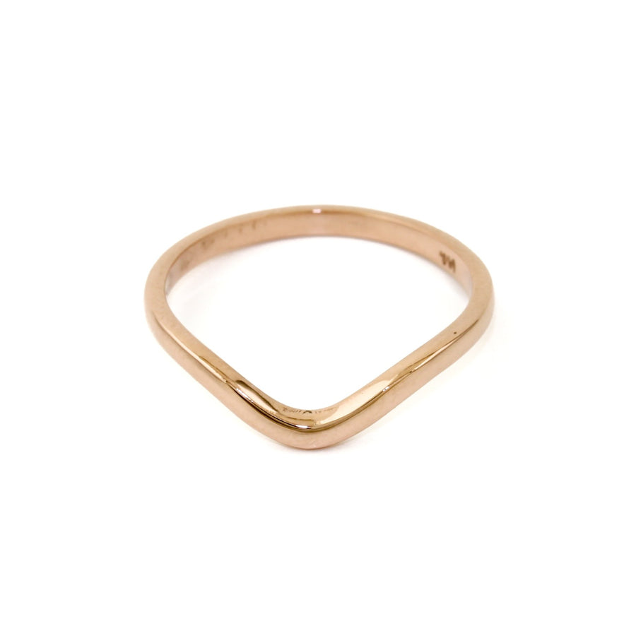 Simple 14K Rose Gold Tiara Band - Kingdom Jewelry