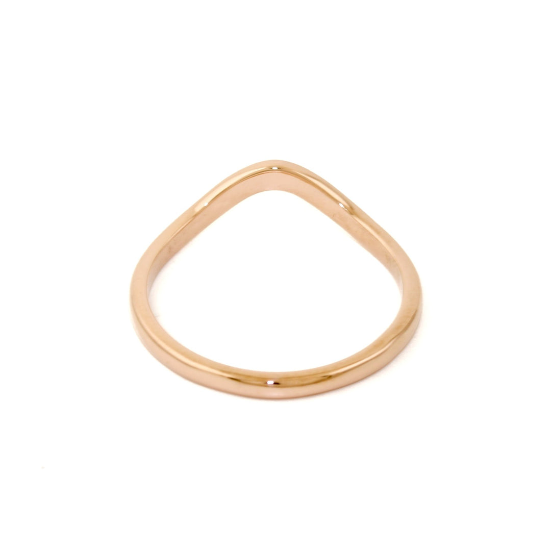 Simple 14K Rose Gold Tiara Band - Kingdom Jewelry