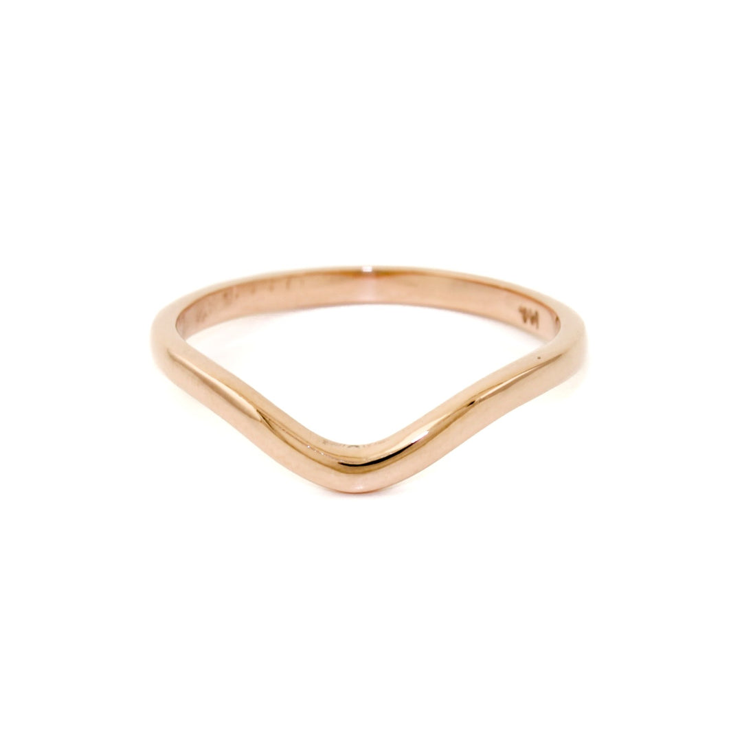 Simple 14K Rose Gold Tiara Band - Kingdom Jewelry