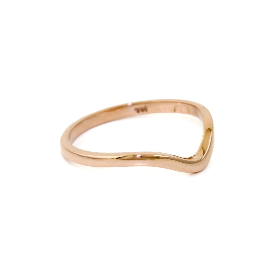 Simple 14K Rose Gold Tiara Band - Kingdom Jewelry