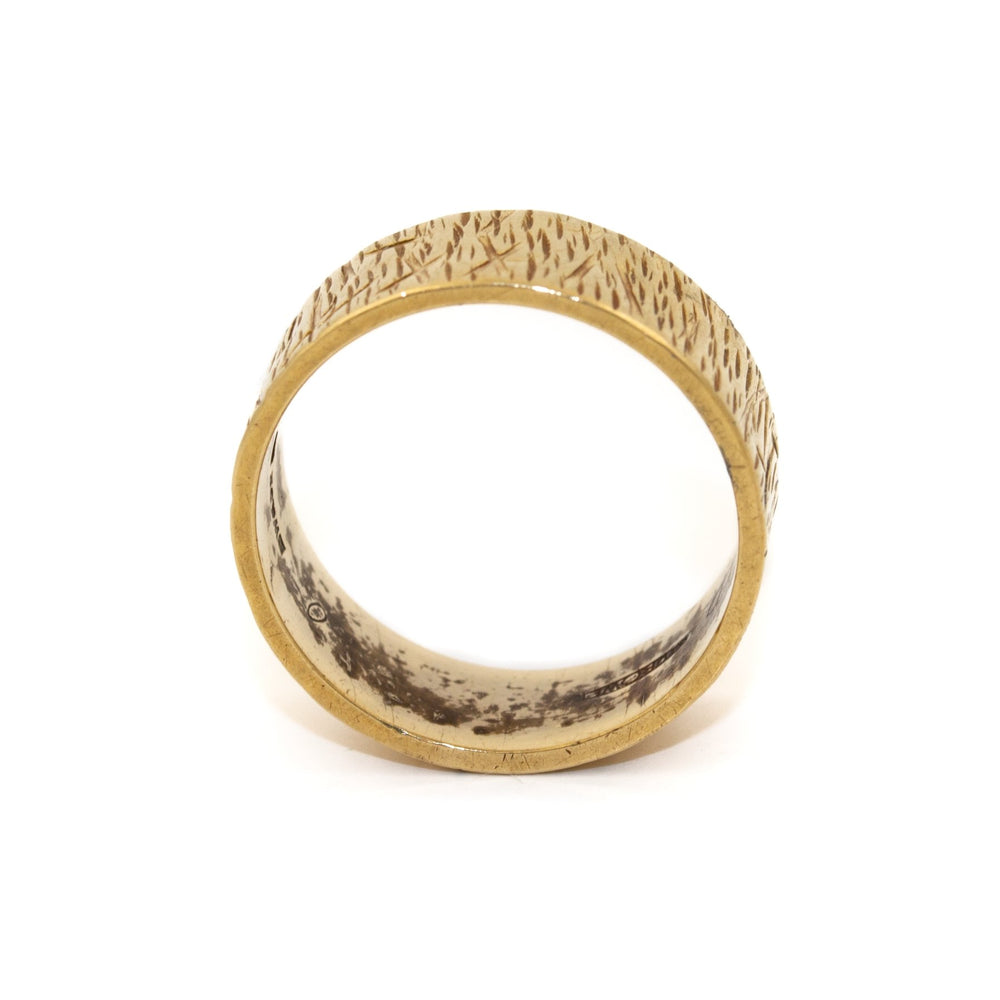 
                      
                        Slash Textured 18K Gold Band - Kingdom Jewelry
                      
                    