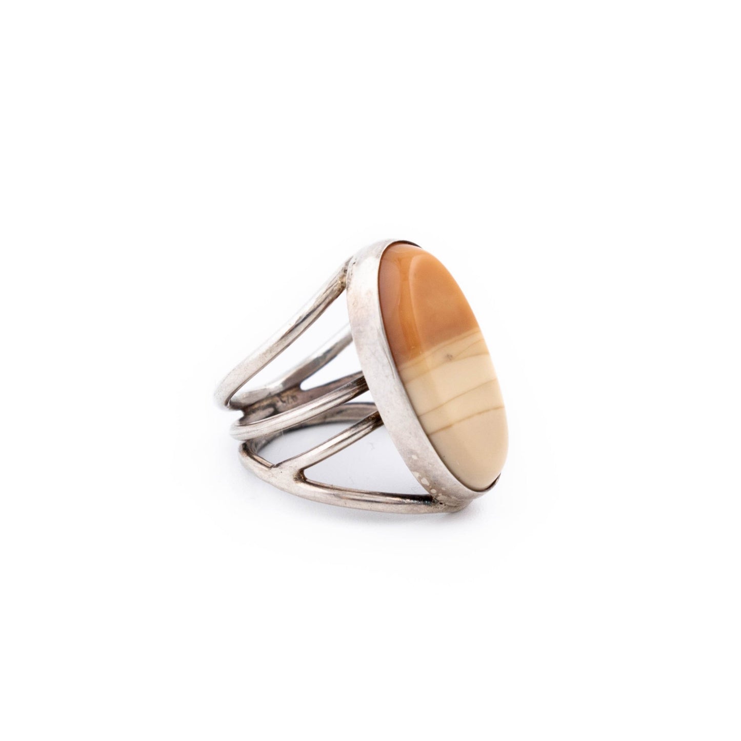 Sleek Caramel Jasper Ring - Kingdom Jewelry