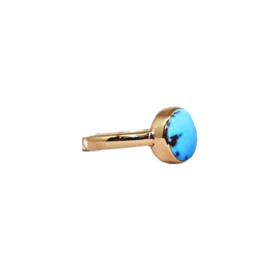 Sleek Gold Golden Hills Turquoise Ring - Kingdom Jewelry