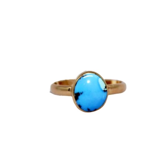 Sleek Gold Golden Hills Turquoise Ring - Kingdom Jewelry