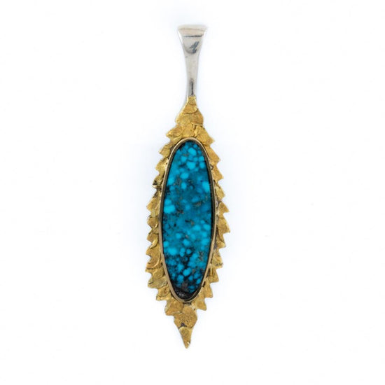 Sleek Kingman Turquoise Pendant - Kingdom Jewelry