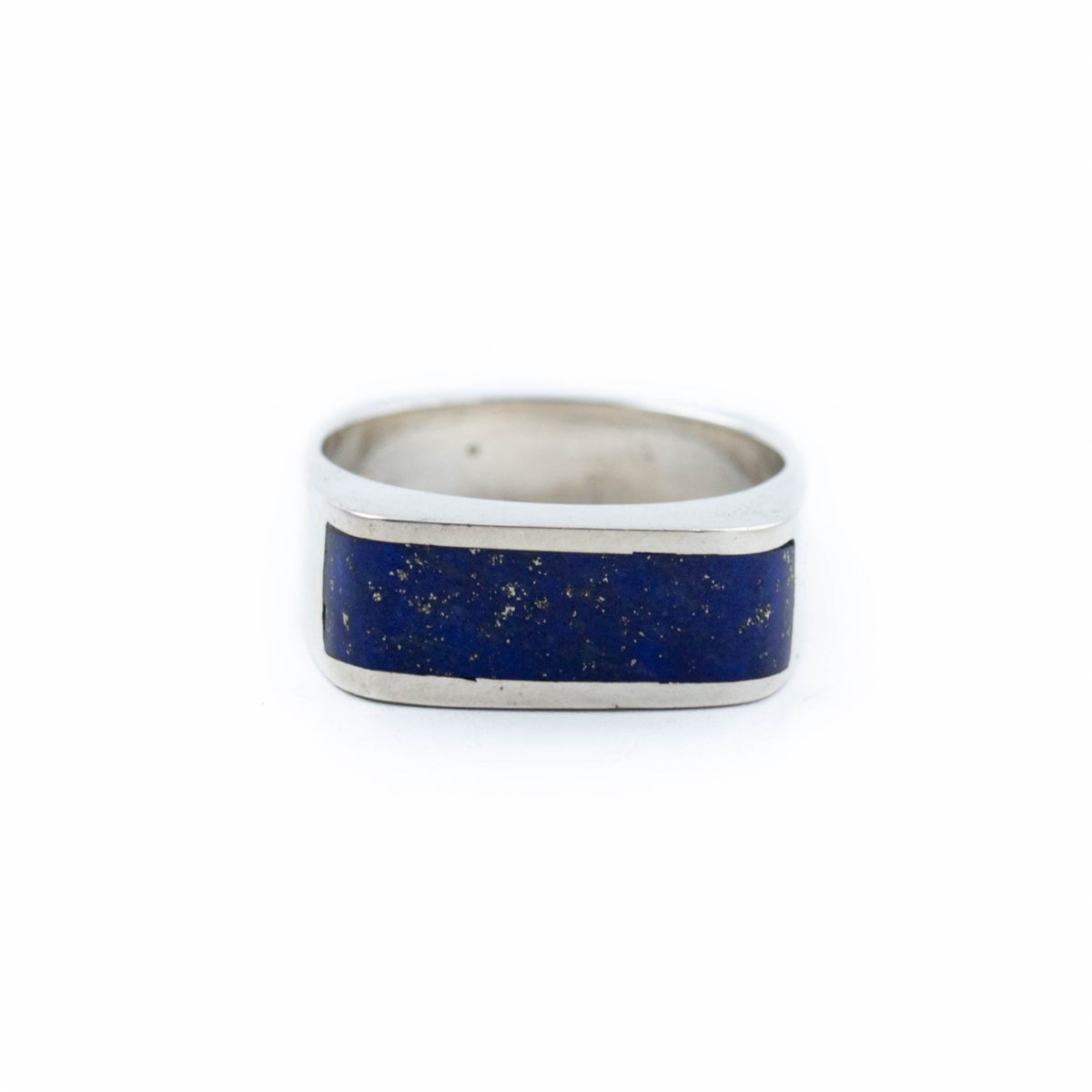 Sleek Lapis Inlay Ring - Kingdom Jewelry