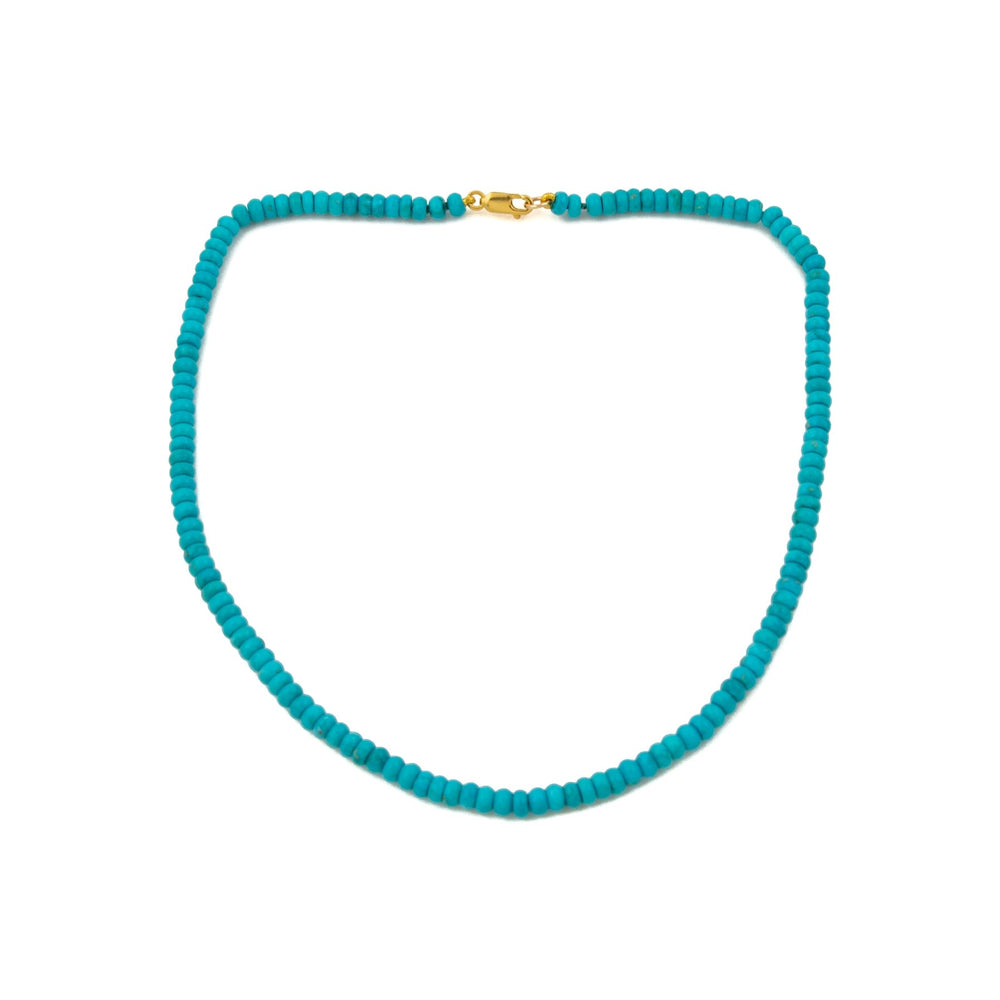 Sleeping Beauty Roundelle Turquoise Necklace - Kingdom Jewelry