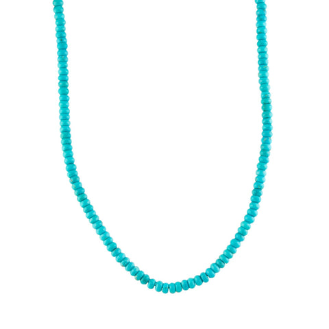 Sleeping Beauty Roundelle Turquoise Necklace - Kingdom Jewelry
