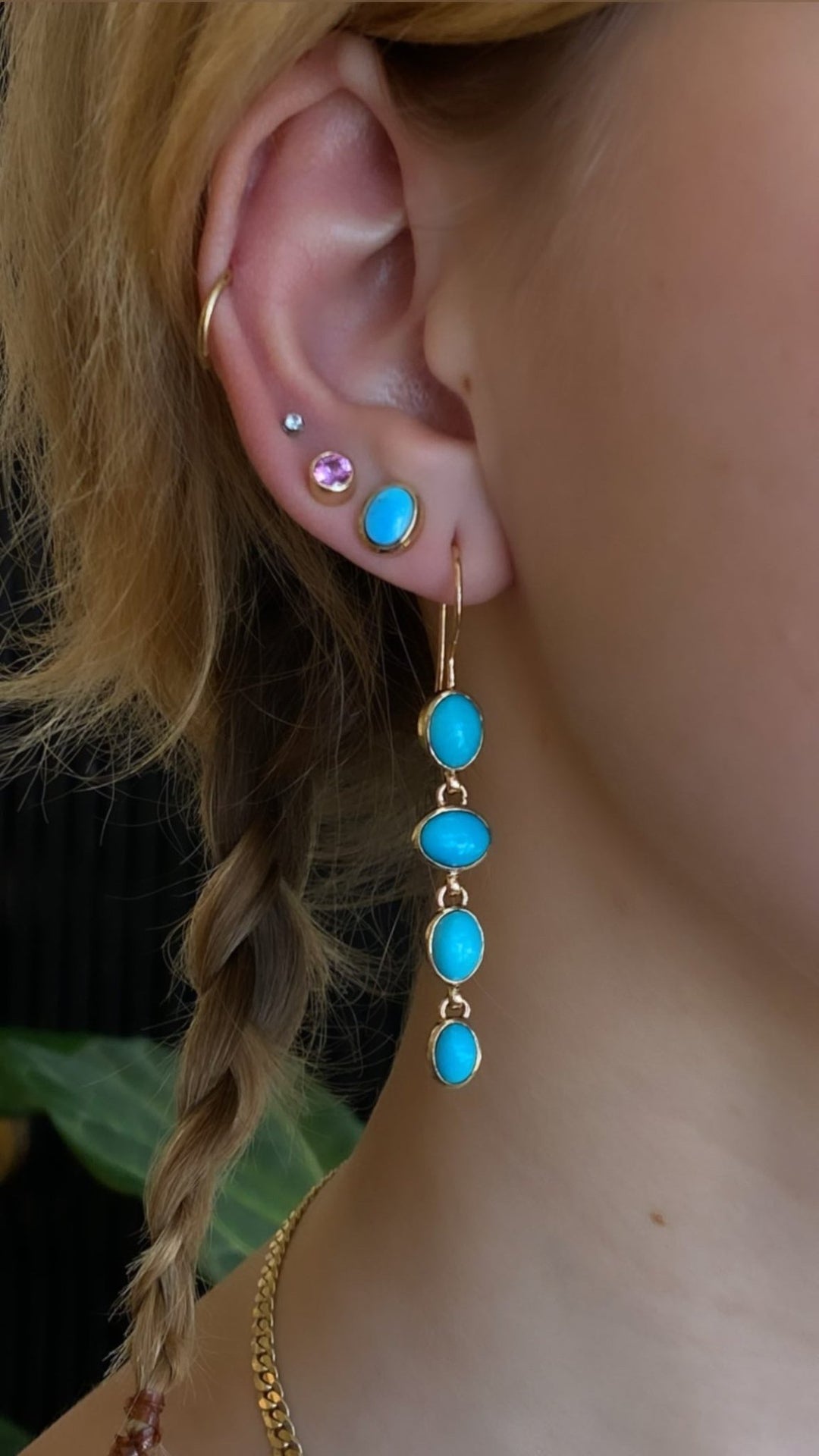 Sleeping Beauty Turquoise Drop Earrings - Kingdom Jewelry