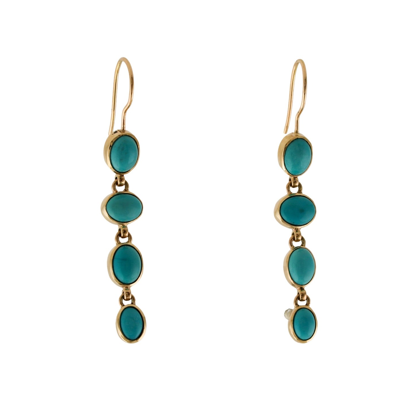 Sleeping Beauty Turquoise Drop Earrings - Kingdom Jewelry