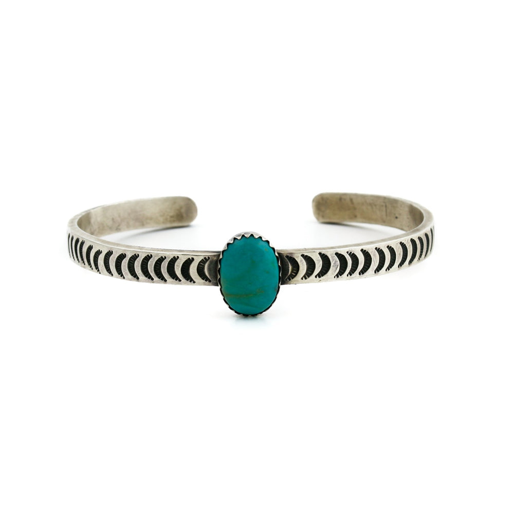 
                      
                        Slim "P. Livingston" Navajo Bangle Cuff x Blue Turquoise - Kingdom Jewelry
                      
                    