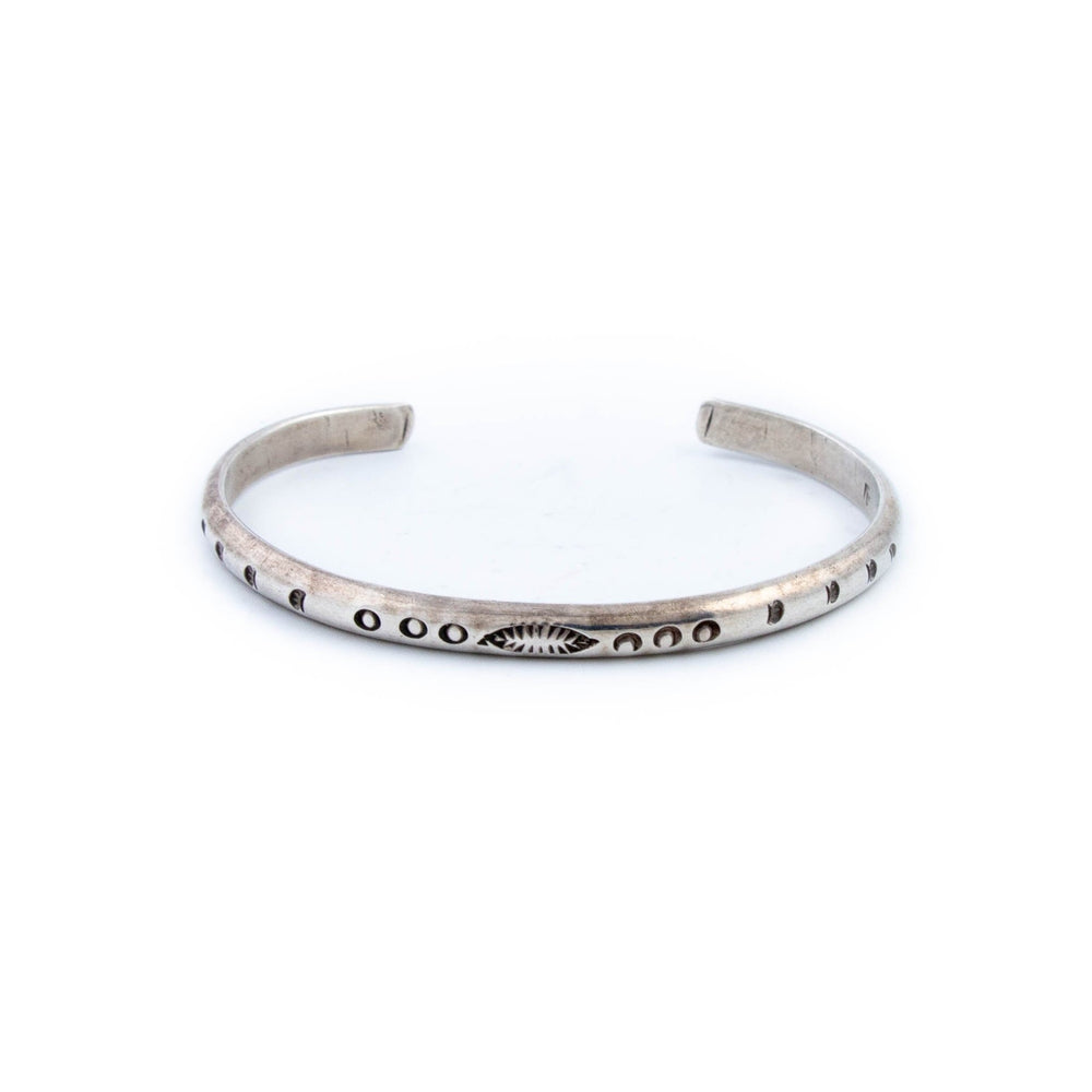 Slim Stamped Navajo Cuff - Kingdom Jewelry