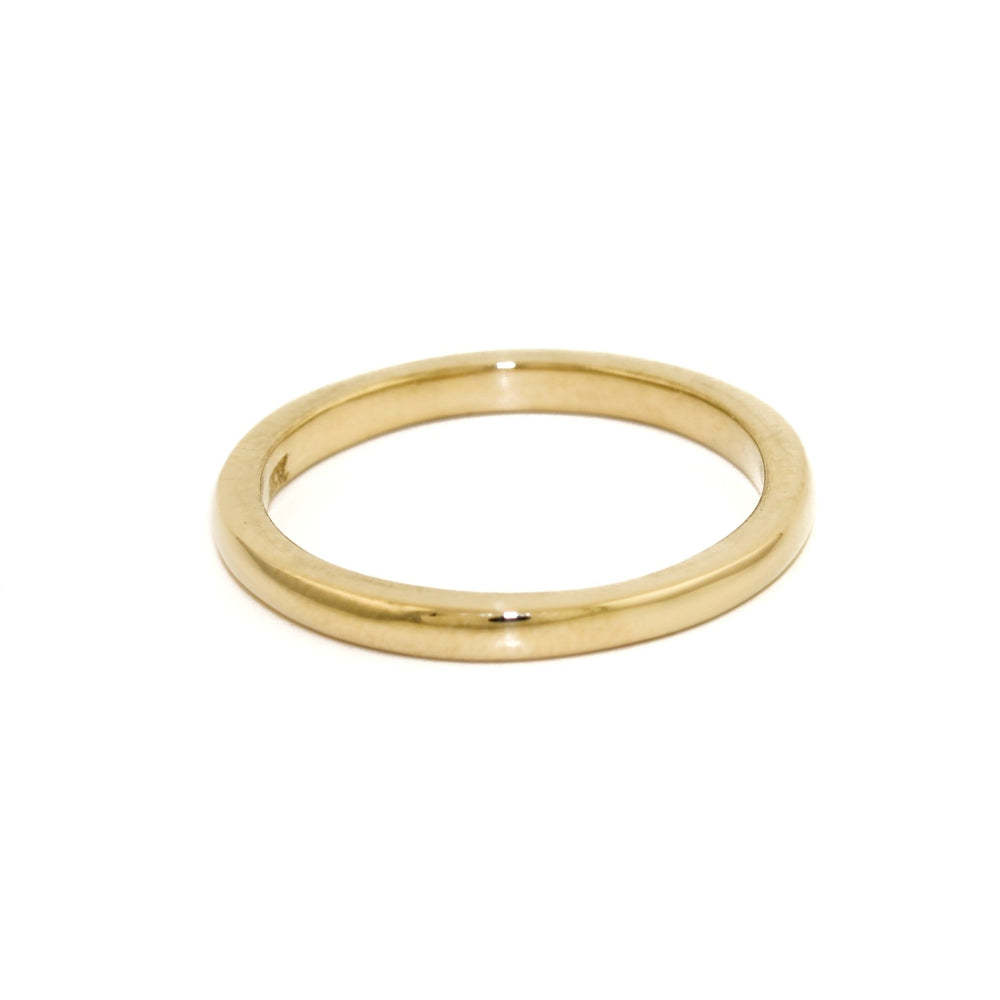 Slim Straight Stacking Band in 14K - Kingdom Jewelry