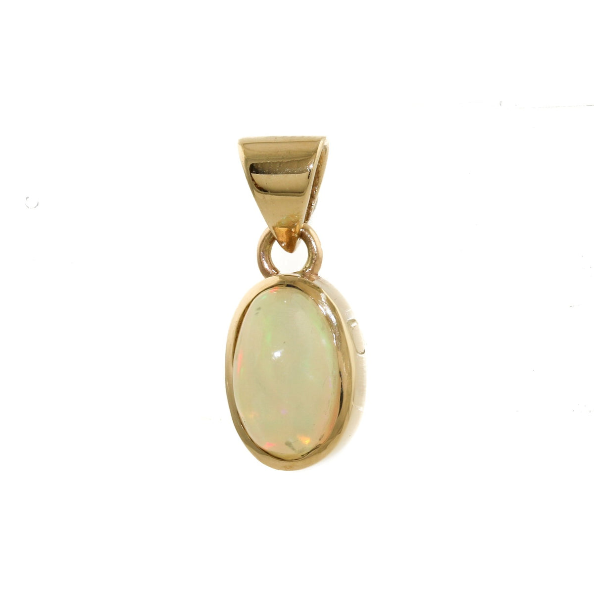 Small Welo Opal 14k Pendant - Kingdom Jewelry