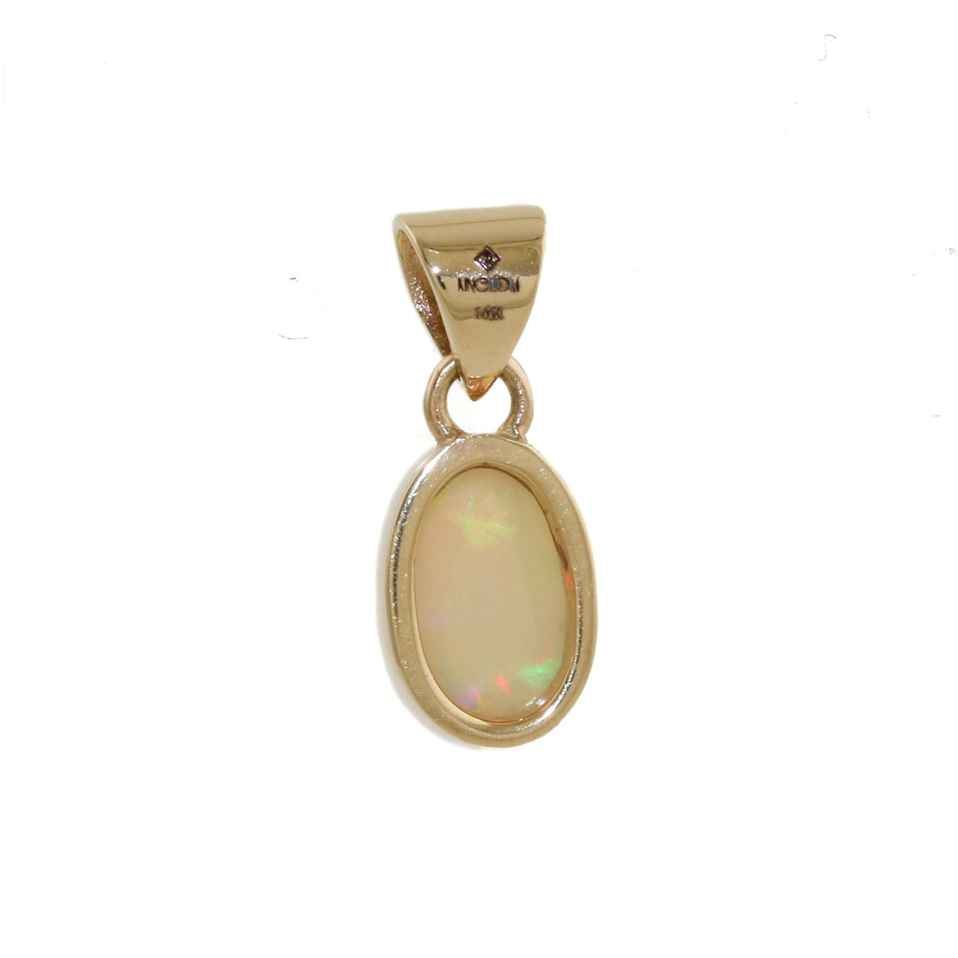 Small Welo Opal 14k Pendant - Kingdom Jewelry