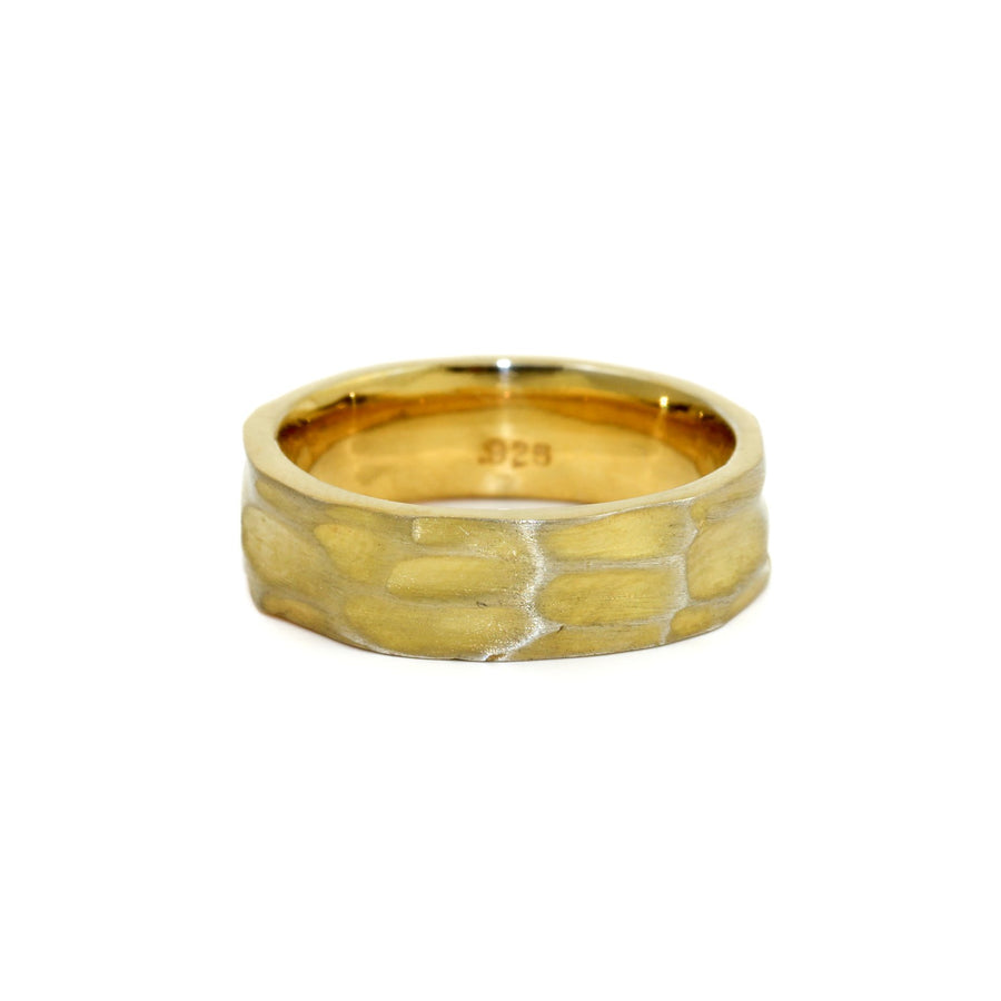 Smooth-Hammered Wedding Band - Kingdom Jewelry