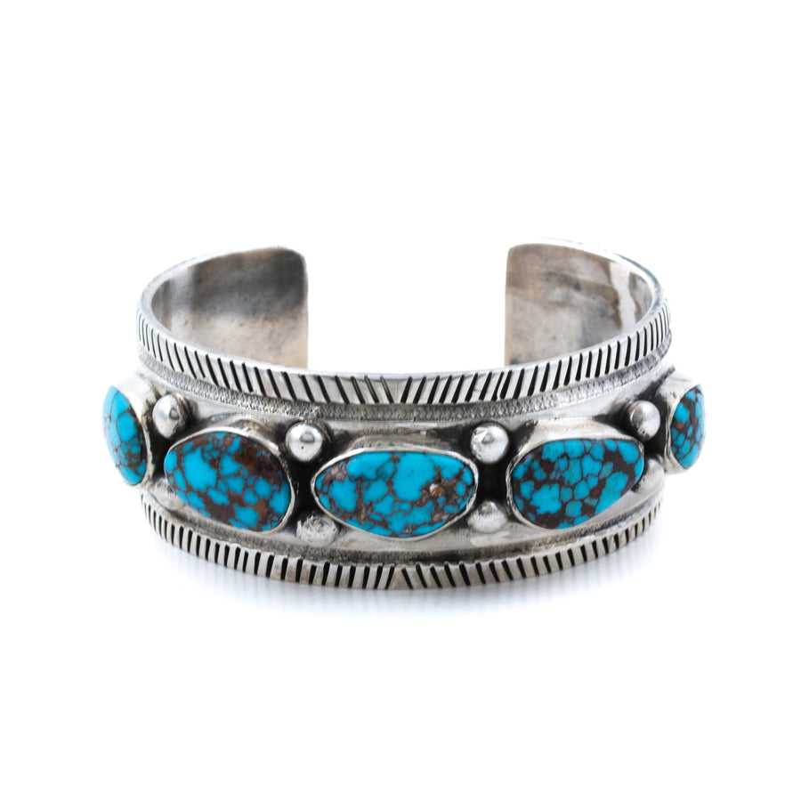 Snowhawk 43ct Egyptian Turquoise Cuff - Kingdom Jewelry