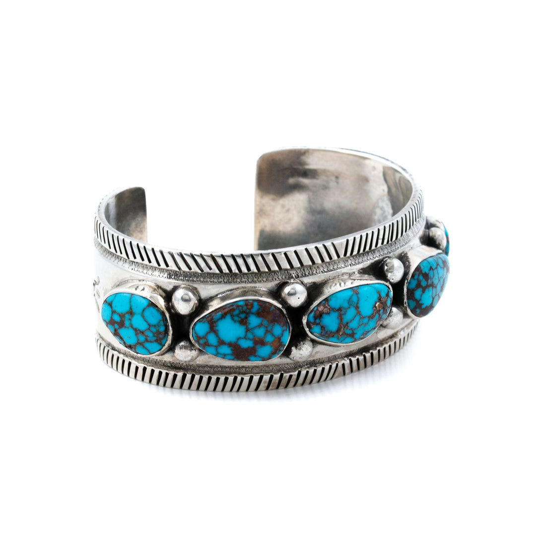 Snowhawk 43ct Egyptian Turquoise Cuff - Kingdom Jewelry