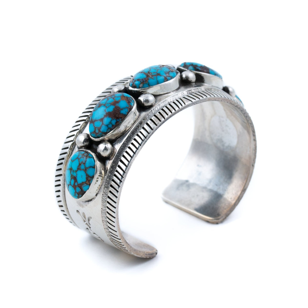 Snowhawk 43ct Egyptian Turquoise Cuff - Kingdom Jewelry