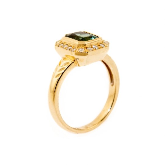 Sofia Diamond Sapphire Engagement Ring - Kingdom Jewelry