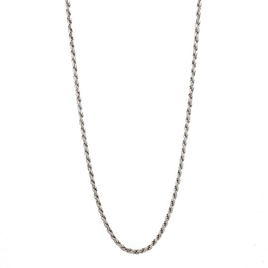 Solid Italian Sterling Silver Rope-Link Chain Necklace - Kingdom Jewelry