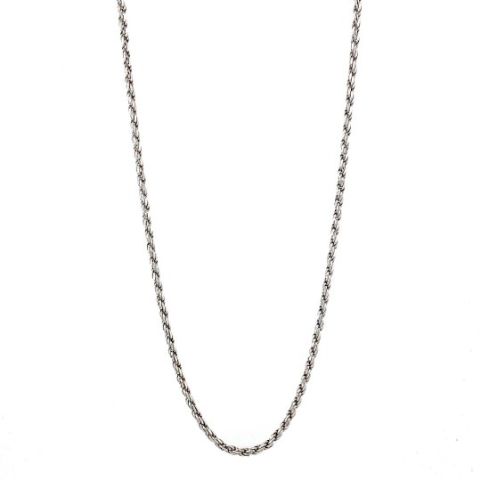 Solid Italian Sterling Silver Rope-Link Chain Necklace - Kingdom Jewelry